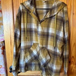 Kori Plaid Jacket in Yellow and Brown